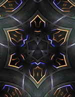 Sacred Geometry Art - Sacred Cube Orange